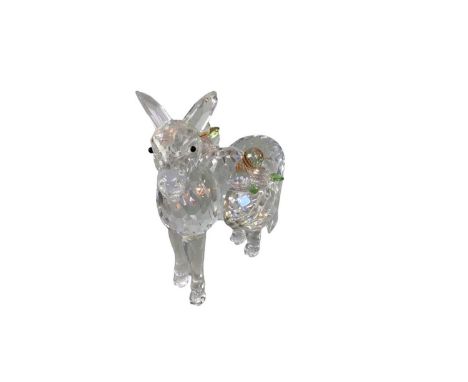 SWAROVSKI ANIMAL FIGURES, including a monkey, frog, dogs, elephant, deer, donkey, kangaroo, dolphin and various birdsScratche
