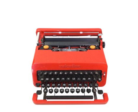 OLIVETTI TYPEWRITER, in red case