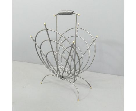 A contemporary Art Deco style magazine rack. 54x31x34cm. 