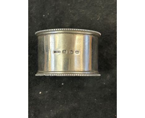 Silver napkin ring Weight 44g