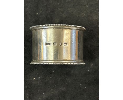 Silver napkin ring Weight 44g