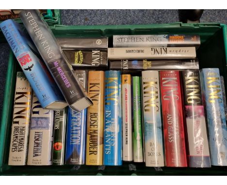 Box of King, Stephen hardback books, mostly UK first editions published by Hodder & Stoughton to include: 'Blaze' 2007, 'Mr M