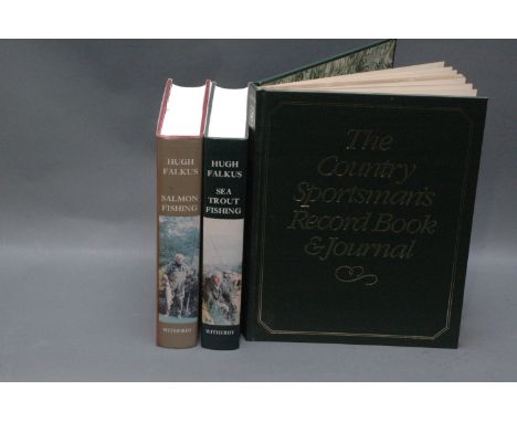 2 Hugh Falkus books and "The Country Sportsman's Book & Journal".