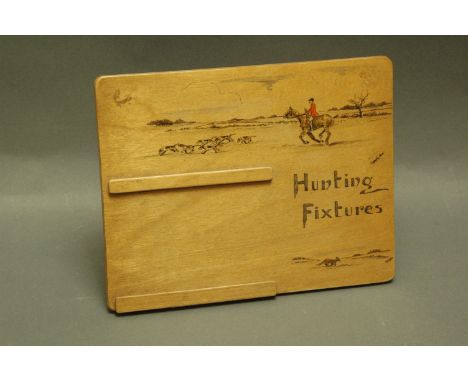 Swaine & Adeney, London, Hunting Fixtures board.  19 cm x 24.5 cm. 