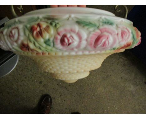 GOOD QUALITY RETRO MOULDED GLASS LAMP SHADE