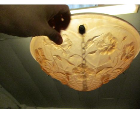 PRESSED MOULDED GLASS LIGHT SHADE