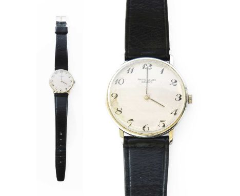 A Stainless Steel Favre Leuba Geneve Wristwatch, manual wound lever movement