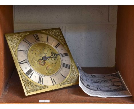 A Thirty Hour Longcase Clock Brass Dial and Movement, 10-1/4-inch square brass dial Signed Thos Stockton, Yarm, circa 1770 (s