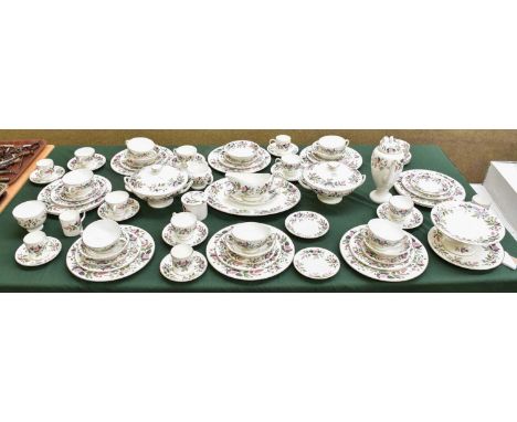 A Wedgwood Porcelain Dinner Tea and Coffee Service, ''Hathaway Rose'' pattern, (qty) In good condition