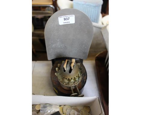 An oil lamp 
