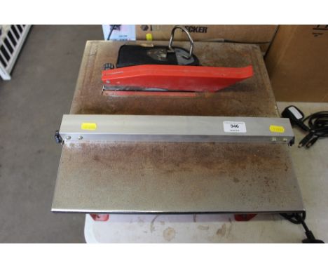 A table top tile cutter 