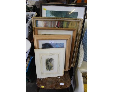A quantity of pictures and prints