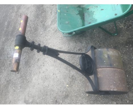 A garden roller 