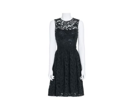 A PRADA BLACK LACE DRESS
Zip closure to back
From 2008, Fall/Winter 2008
Size 38
Condition: For a condition report or further