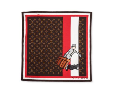 A LOUIS VUITTON LIMITED EDITION GROOM SCARF
Limited edition collection of 2006, featuring the signature monogram motif and an
