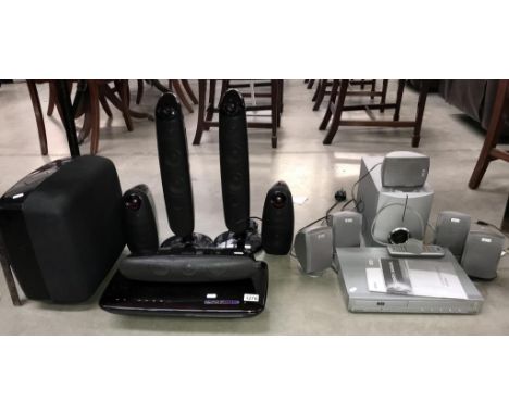 A DVD home cinema system HT-X715 (no speaker leads) &amp; a pacific DVD player &amp; speakers (1 speaker A/F)