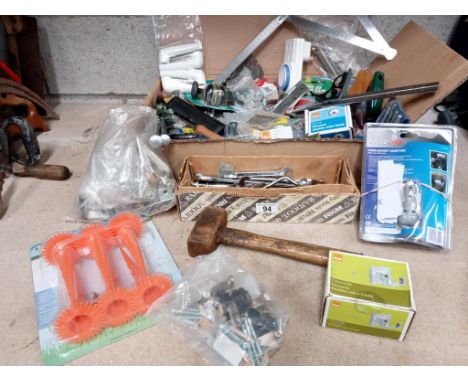 A good mix of new DIY tools, spanners, hammers etc.,