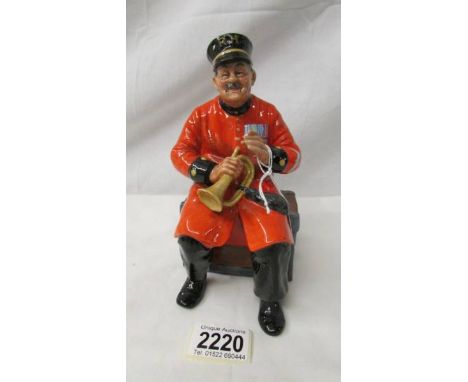 A Royal Doulton figure 'Past Glory', HN2484 (chip to rim of bugle).