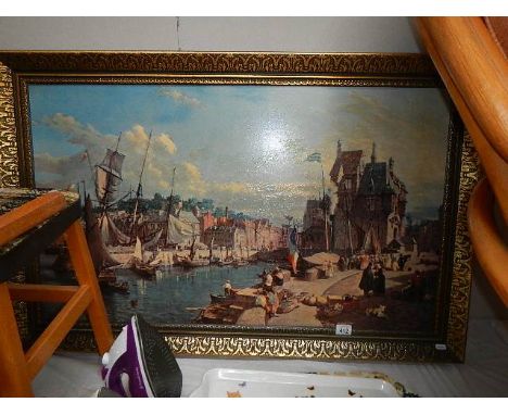 A large print on board.