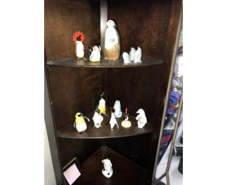 A good lot of penguins, by Coalport, Beswick, Wade, Aynsley, Poole and Russian examples