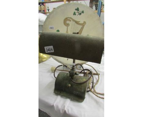 An old brass bankers lamp (needs restoring).