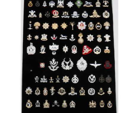 Good Selection of Anodised Cap Badgesincluding Royal Scots Dragoon Guards ... QC 5th Dragoon Guards ... QC 9/12 Lancers ... Q