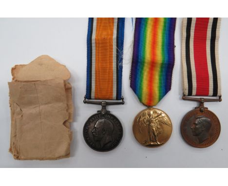 WW1 Liverpool Medal Pair and Special Constabulary Medal Groupconsisting silver War medal and Victory medal named “64786 Pte W