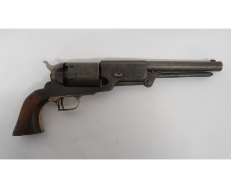 Deactivated Colt Walker Modern Percussion Revolver9 inch, .44 barrel marked “US1847”.  Lower loading rod.  Percussion cylinde