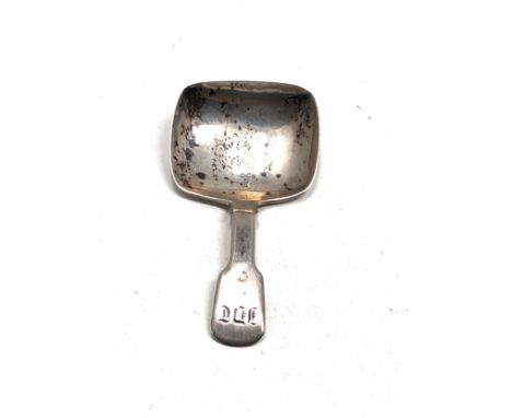 Antique georgian silver tea caddy spoon 