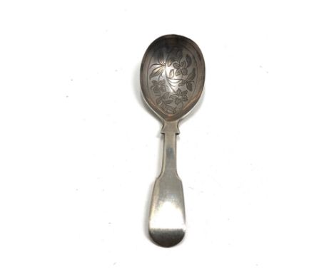 Antique Georgian silver tea caddy spoon 