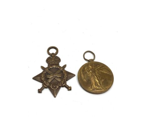 2 ww1 medals star to 18 cpl s.alim 7/k.a.r victory to k.4075 f.brown  sto.1 r.n