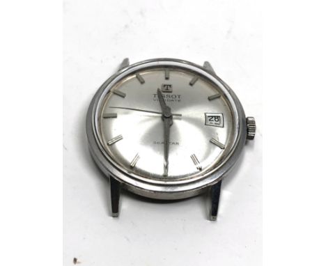 Tissot visodate seastar gents vintage wristwatch tick but stops spares or repair 