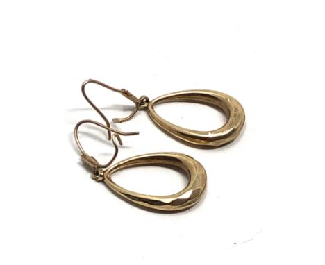 9ct gold vintage drop earrings (1.3g)