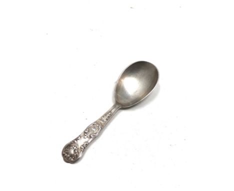 Antique georgian silver tea caddy spoon 