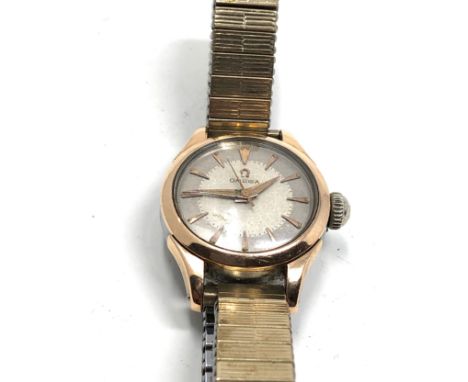 Ladies vintage omega wristwatch hand winding and is ticking 
