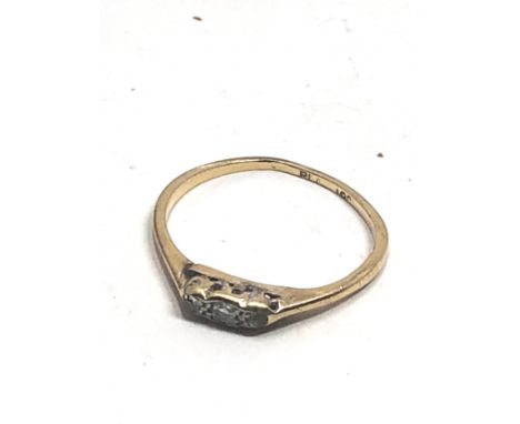 18ct gold &amp; platinum diamond ring (1g)