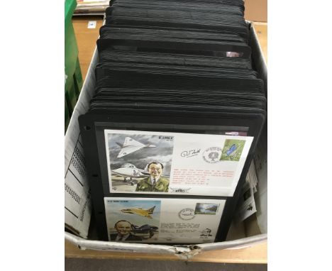 A collection of signed military flown first day covers , mainly RAF based
