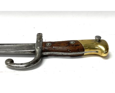 A French 1874 model Gras bayonet, dated June 1878.