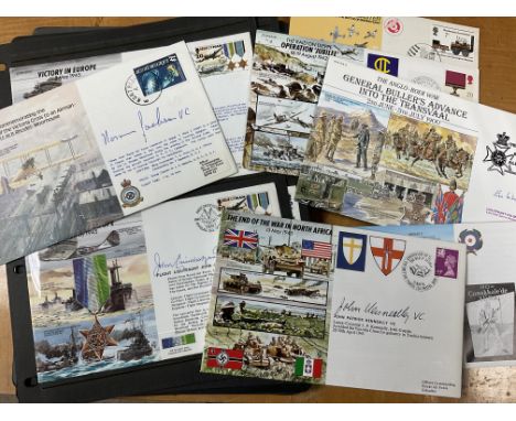A collection of WW 2 RAF first day covers , signed by Victoria Cross winners