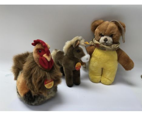 Three Steiff bear animals