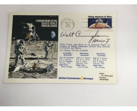 A signed Walter Cunningham Apollo 7 USA first day cover dated January 1979