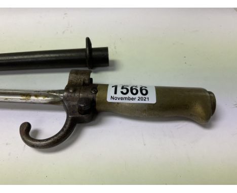 WW1 French Model 1886 Berthier/Lebel quatrefoil bayonet.