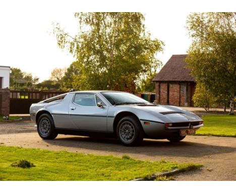 1975 Maserati Merak SS Transmission: automaticMileage:2203The Maserati Merak was introduced in 1972, essentially a lighter ve