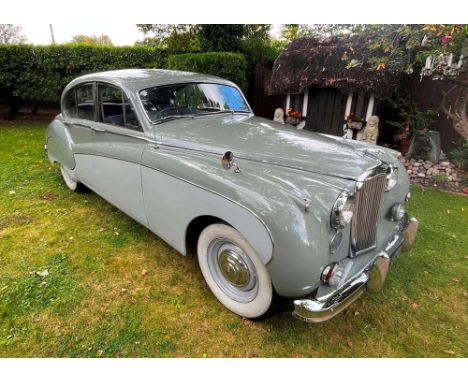 1957 Jaguar Mk. VIII Transmission: automaticMileage:The Jaguar Mk. VIII was introduced at the 1956 London Motor Show and shar