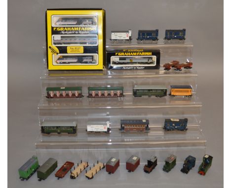 N Gauge. A boxed #8127 Graham Farish HST 125 Set (Inter-City) and an #8057 Class 56 Diesel (Coal Sector) Locomotive, also&nbs