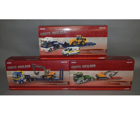 3 Corgi Heavy Haulage diecast lorries 1:50 scale, all are limited edition (3)