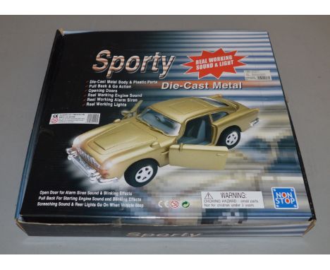 384 Sporty diecast model cars which include real working sound and light this comes in 4 trade outers each containing 8 count