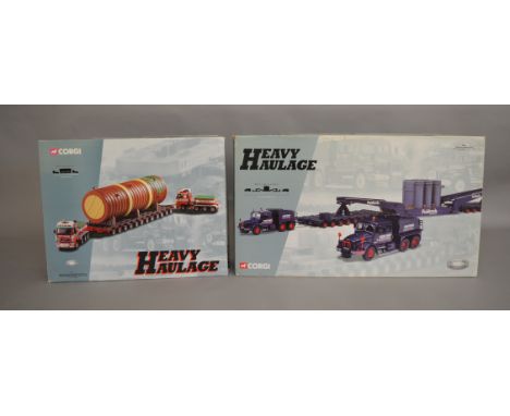 2 Corgi Heavy Haulage lorries 1:50 scale both are limited edition (2).