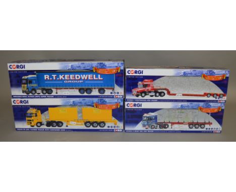 4 Corgi diecast lorries 1:50 scale, all are limited edition from the Hauliers Of Renown range (4).