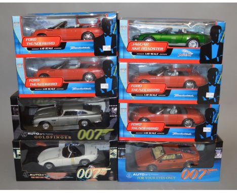 8 James Bond 007 diecast model cars 1:18 scale (8).&nbsp; [NO&nbsp; RESERVE]